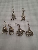 Ohrringe 925 Silber Ethno Tribal Vintage, 3 Paare