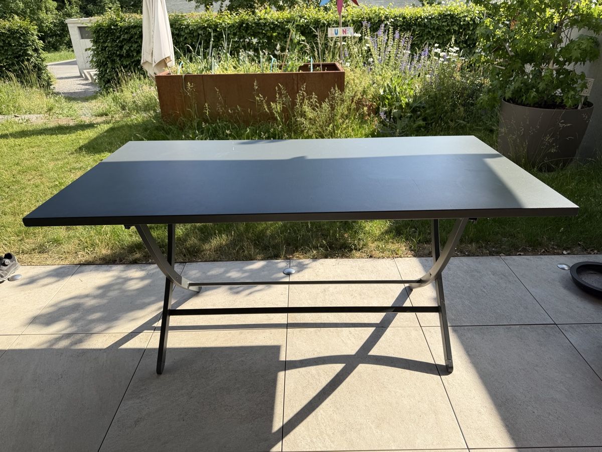 Tavoli: Moderner Gartentisch Metall Anthrazit – Usato da Schenkon venduto da WEANDY 1