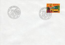 1981 3036 Detligen 75 Jahre Postauto