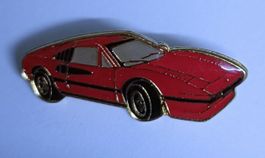 Pin alter roter Sportwagen