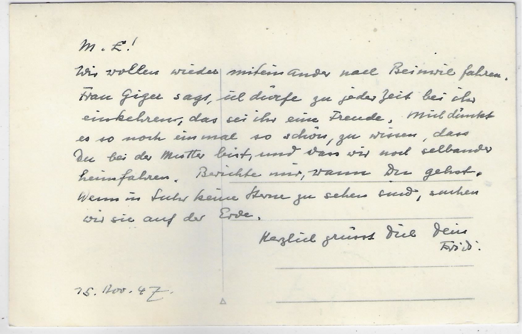 Cartoline postali: Wanderin mit Kuh – Usato da Ettingen venduto da Kartenplanet 1