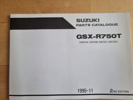 Suzuki GSX-R750T Teilekatalog, 2. Edition, 1995-11 top