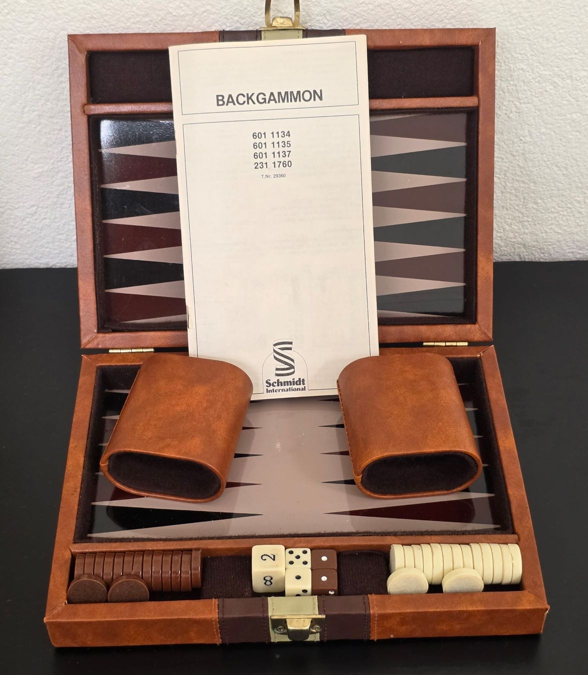 Spiele: Backgammon Koffer Set Schmidt International – Gebraucht aus Rheinsulz von Dred 1
