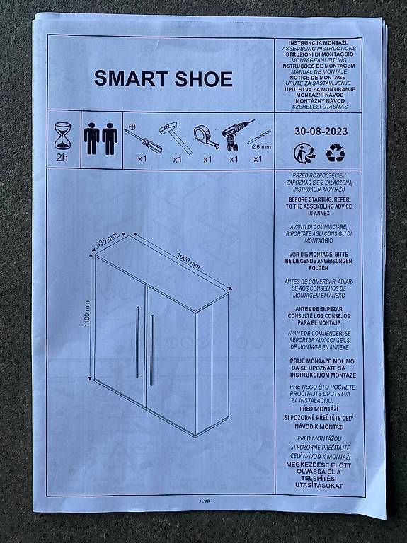 Schränke: Schuhschrank – Neu (gemäss Beschreibung) aus Ried b. Kerzers von Bablo 4