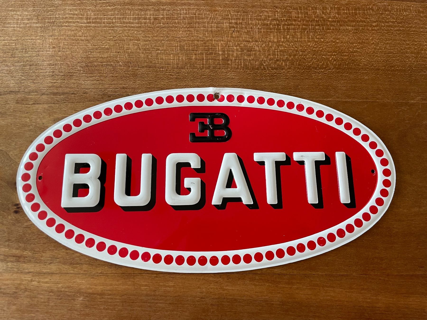 Bugatti Schilder: Blechschild Bugatti – Gebraucht aus Luzern von mintcar