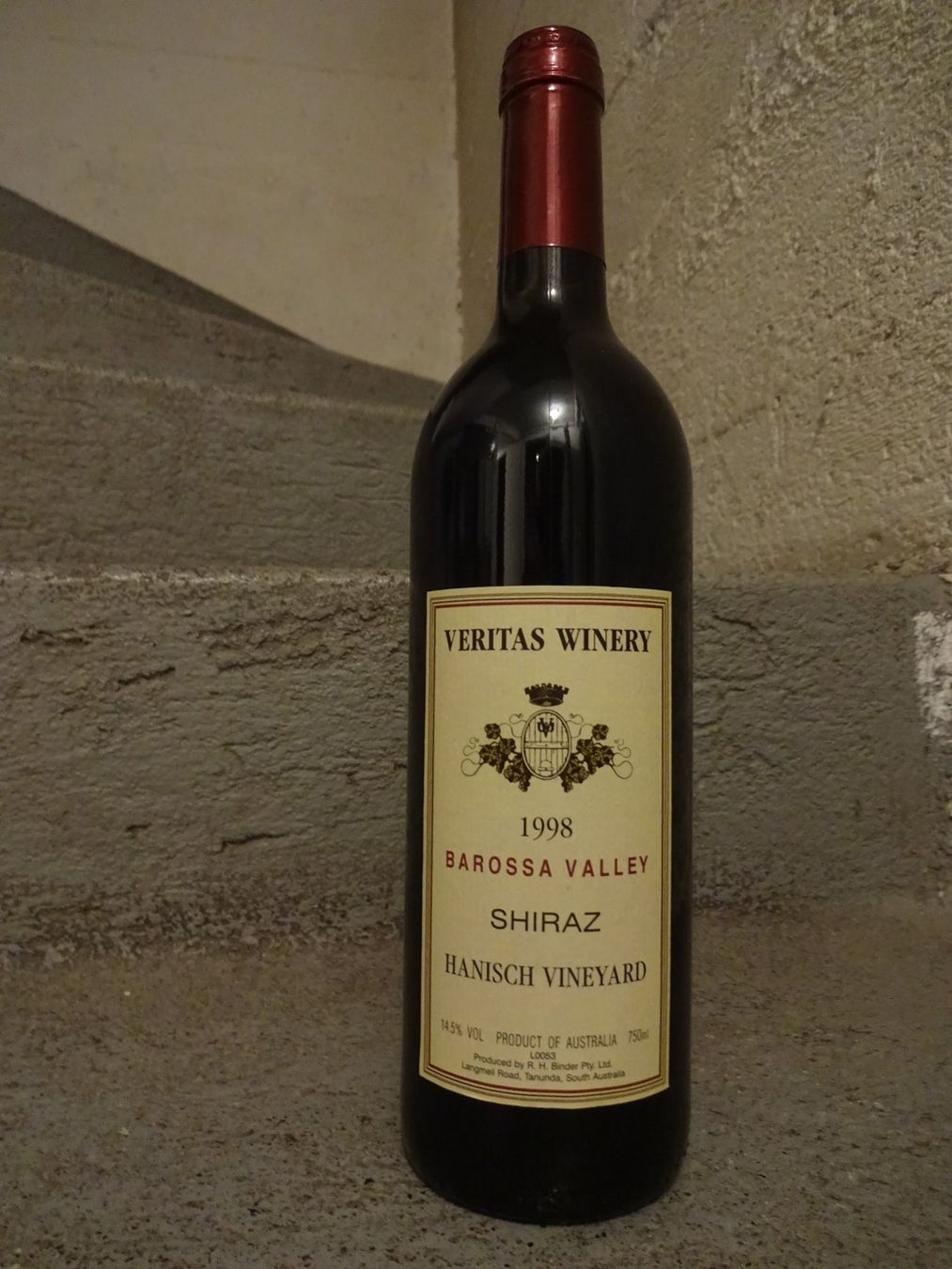 Vino: 96 PP  -  Veritas "Hanisch Vineyard" - 1998 – Nuovo (secondo la descrizione) da Cham venduto da mktreasure
