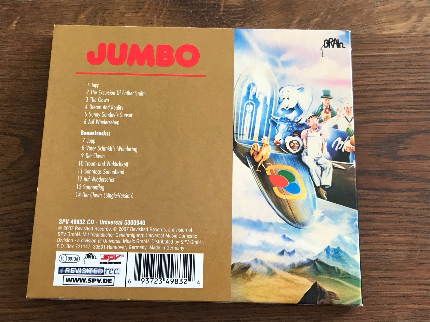 CD: GROBSCHNITT - Jumbo - Krautrock – Usato da Buchs AG venduto da Archie 2