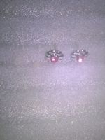 OHRRINGE MODESCHMUCK,,2 BLUMEN,,MIT ECHT KRISTALL