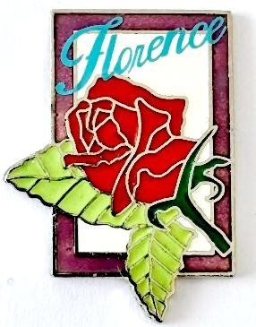Plaketten & Abzeichen: Florance Blumen Pin – Gebraucht aus Pfäffikon ZH von Colacity
