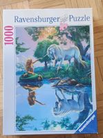 Puzzle Ravensburger 1000 pièces, thème licorne et sirène