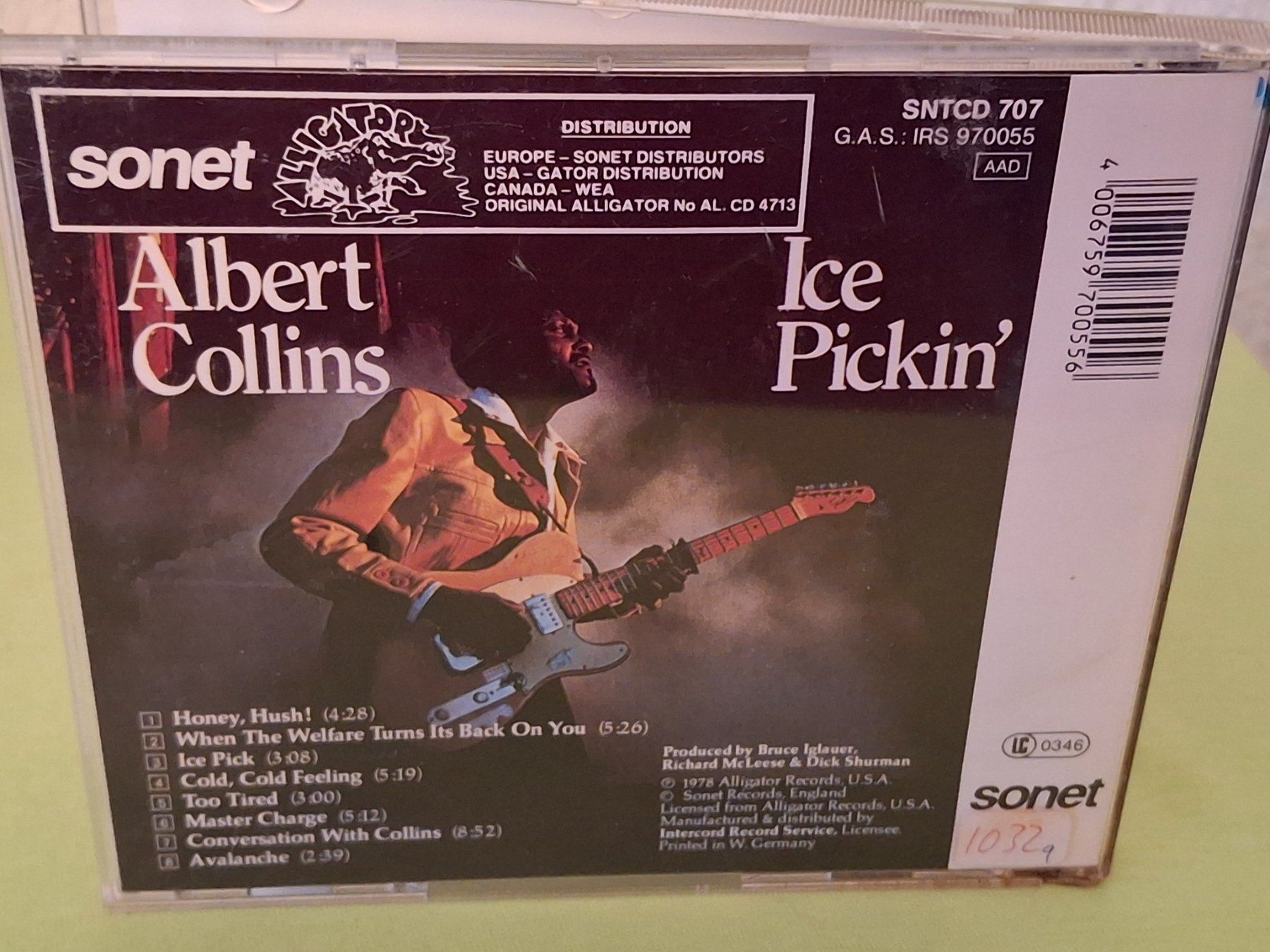CD: CD Albert Collins - Ice Pickin' – Usato da Aarberg venduto da Jackup1 1