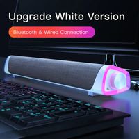 Weisse Soundbar/Speaker PC Laptop Fernseher USB/Bluetooth