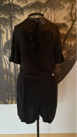 MY TWIN Set Overall: Elegant, Schwarz, Gr. M - NEU