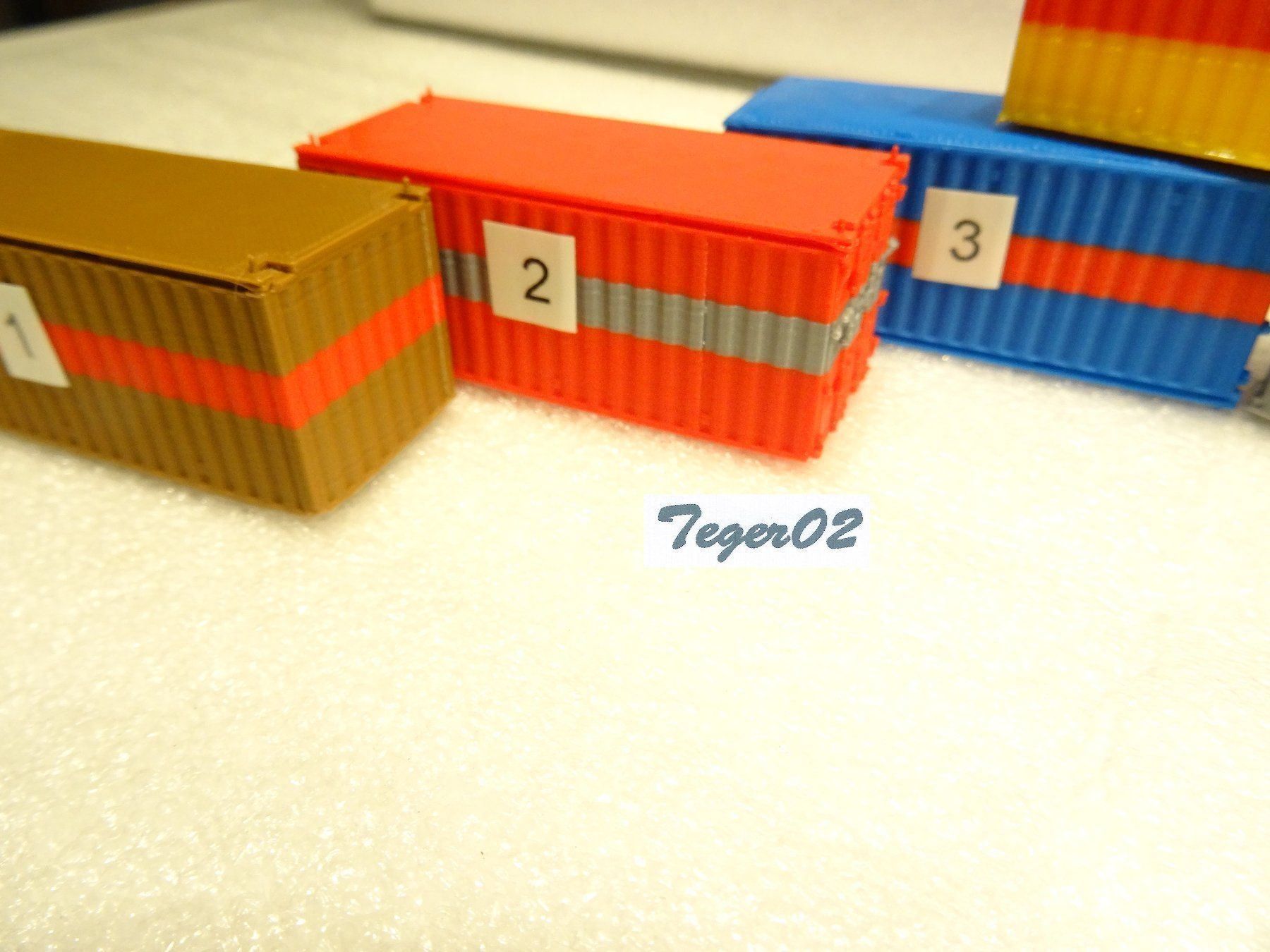 Modellini di ferrovie: H0 Container aus dem 3D Drucker – Nuovo (secondo la descrizione) da Hochdorf venduto da Teger02 2