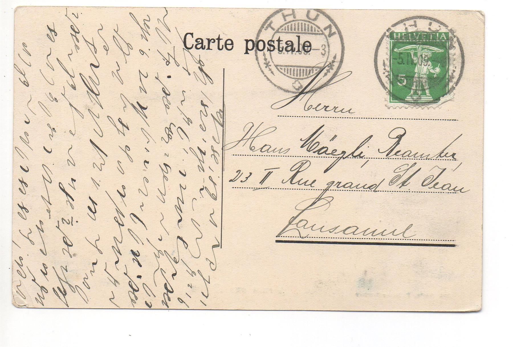 Cartoline postali: Gruss aus BIGLEN – Usato da Jona venduto da philajona 1