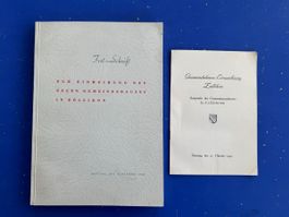 Zollikon Einweihung des Neuen Gemeindehauses 27.Oktober 1940