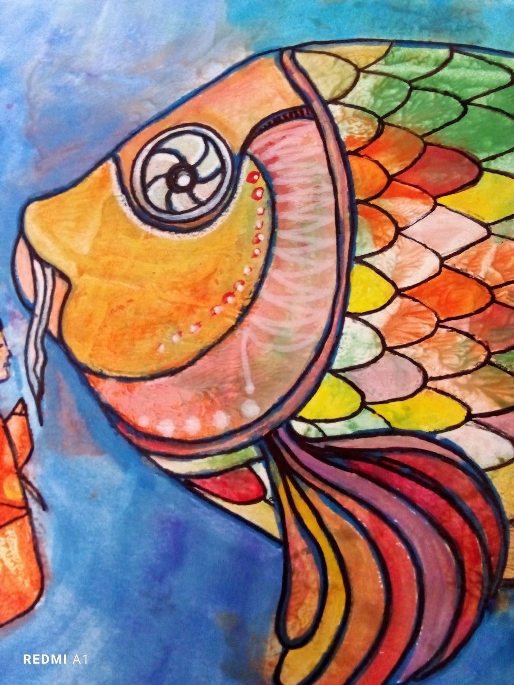 Dipinti: Goldfisch, Unikat – Nuovo (secondo la descrizione) da Beride di Bedigliora venduto da Ranocchia727 3