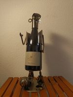 Metallfigur Flaschenhalter Industrial Deko Skulptur