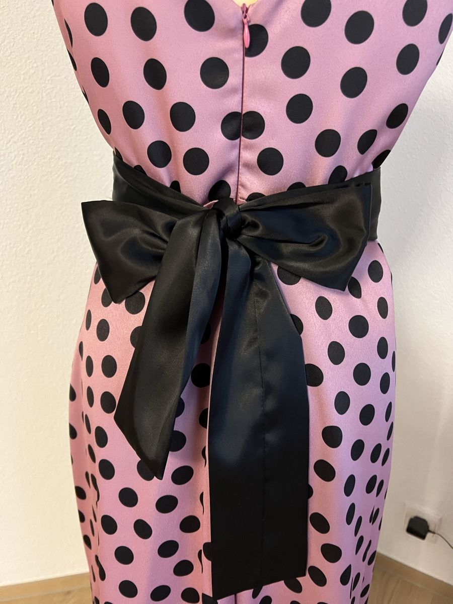Vestiti: Wunderschönes Abendkleid, Gr.38, Rosa mit schwarzen Punkten. – Usato da Luzern venduto da suhamadlun 6