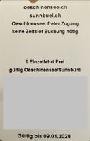 Freikarte Einzelfahrt Oeschinensee oder Sunnbuel