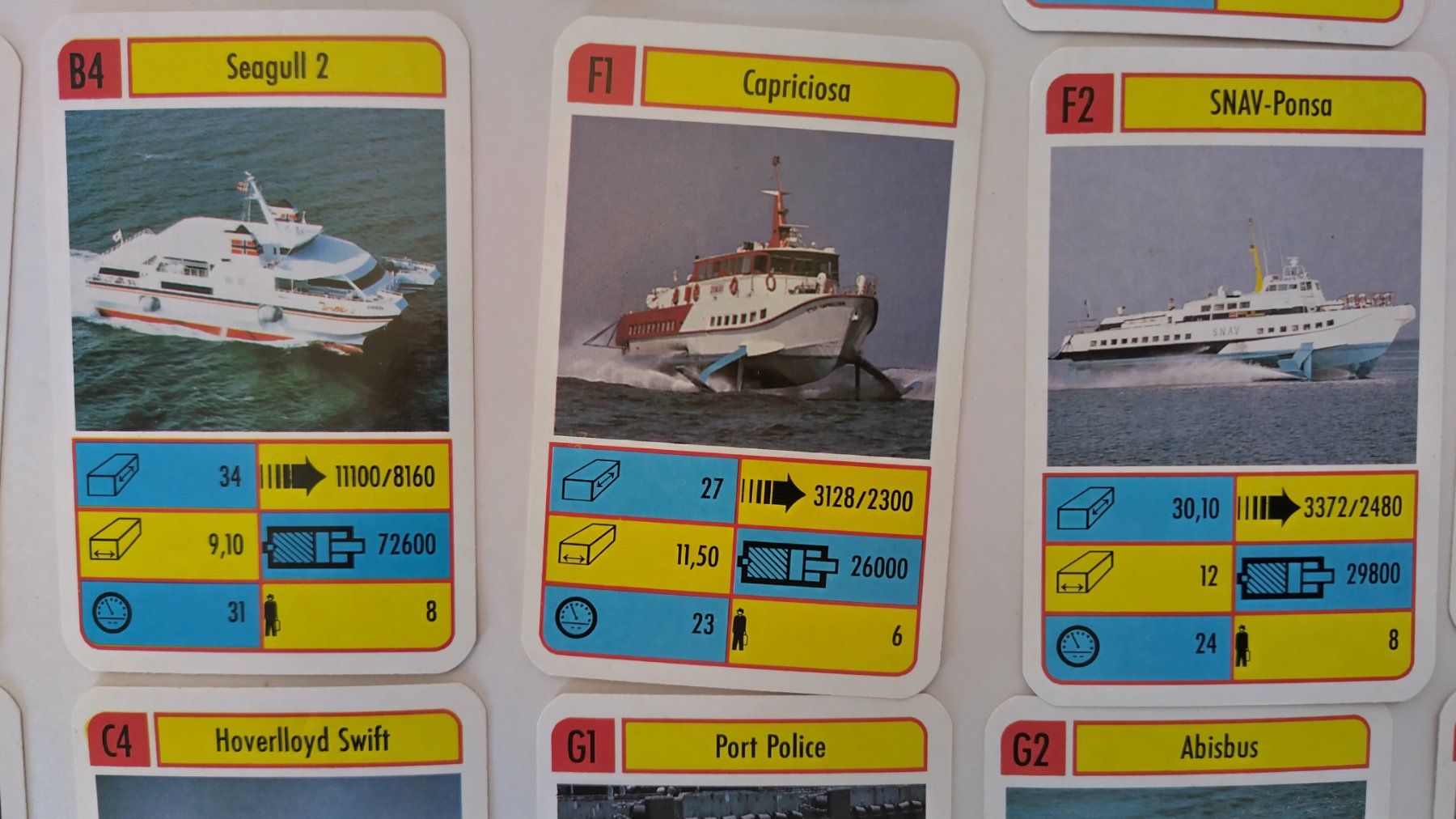 Spiele: Schiffe Quartett Hovercrafts / TOP ASS ±1988 mit 32 Karten – Gebraucht aus Bellach von JingleJerry 6