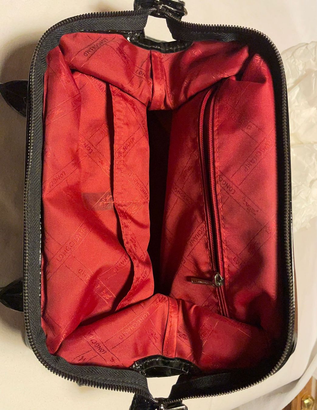 Longchamp Borse da donna: Longchamps Lacktasche schwarz – Nuovo (secondo la descrizione) da Ebnat-Kappel venduto da carastellabella 1
