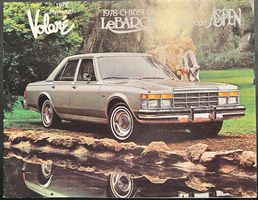 Plymouth Volaré / Chrysler Le Baron / Dodge Aspen - Prospekt