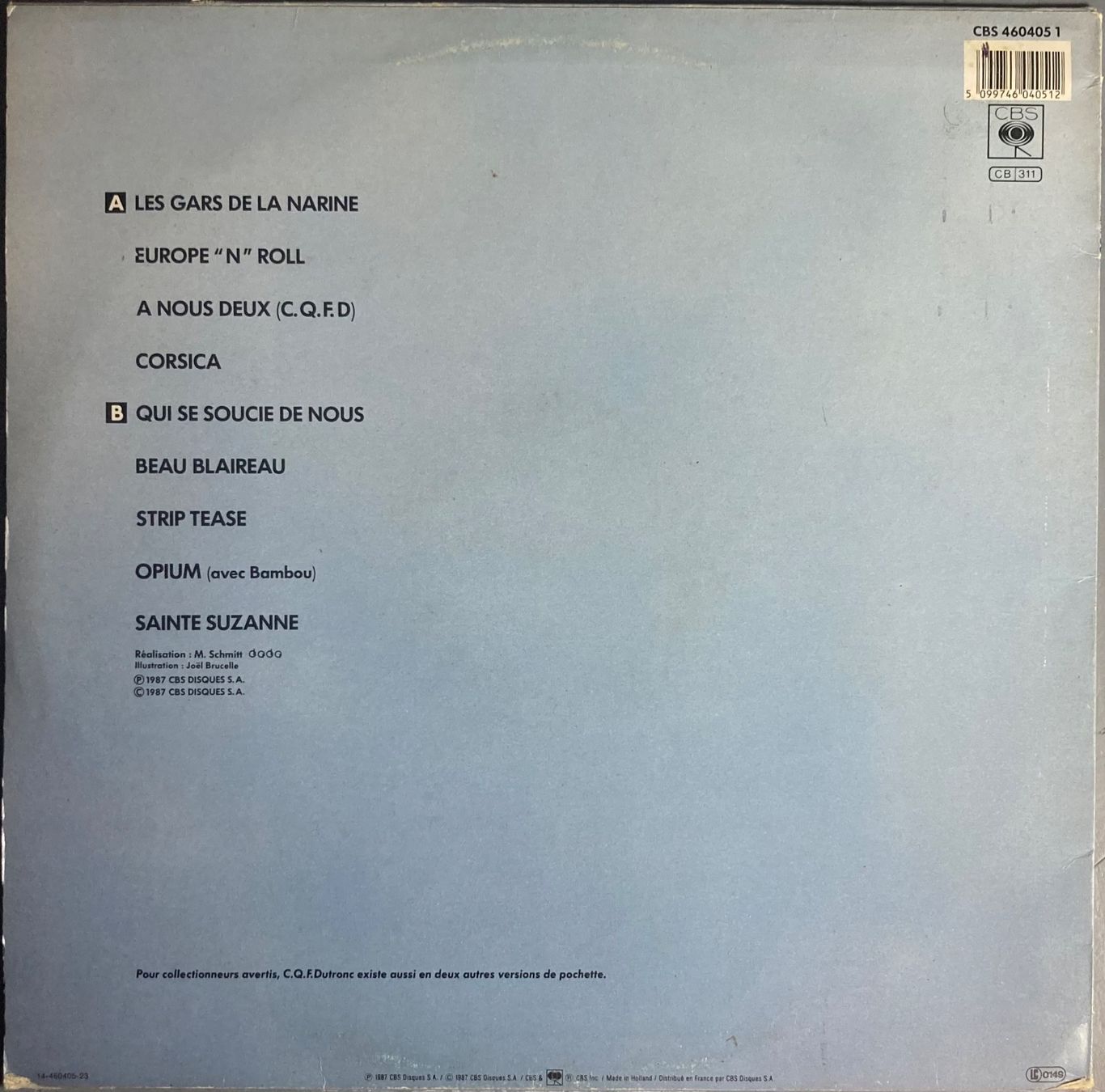 Vinyles: JACQUES DUTRONC - C.Q.F.D.DUTRONC – D'occasion à Poliez-Pittet par Newtown-Records 1