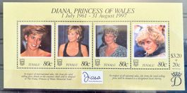 Kleinblock "Diana, Princess of Wales", Postfrisch!
