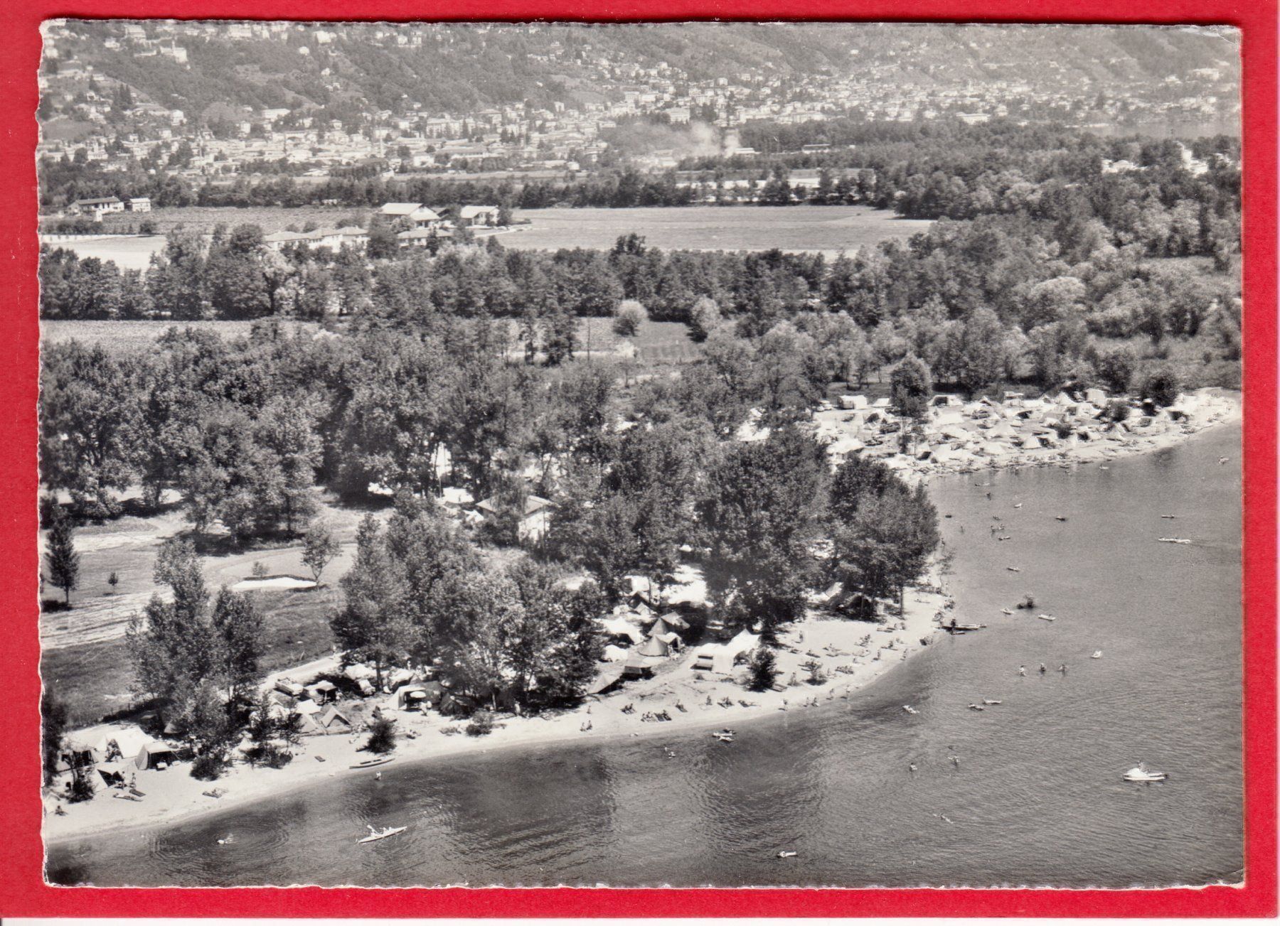 Cartoline postali: AK ASCONA CAMPEGGIO FANALE – Usato da Grüningen venduto da Kartensammler