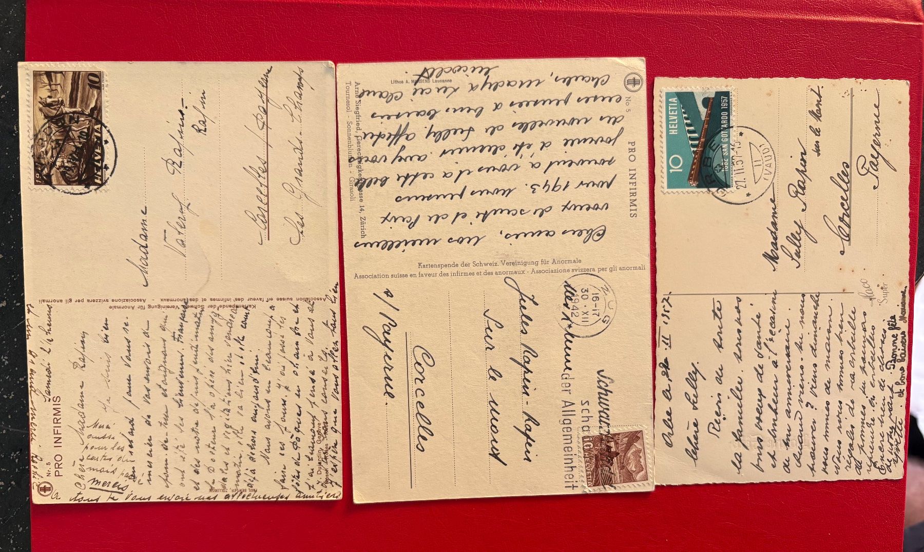Cartoline postali: 3 Ansichtskarten zum Thema Blumen – Usato da St-Légier-Chiésaz venduto da Theo006 1