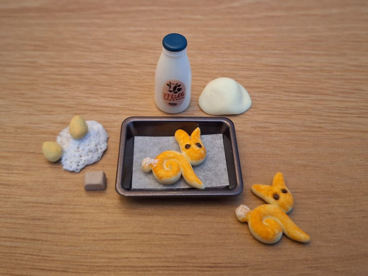 Case e mobili per bambole: Handmade Hasenbrötchen Back Set – Nuovo (secondo la descrizione) da Zürich venduto da HandmadeTinyFood