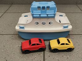 Lot jouets "Green Toys" - Ferry + 2 voitures