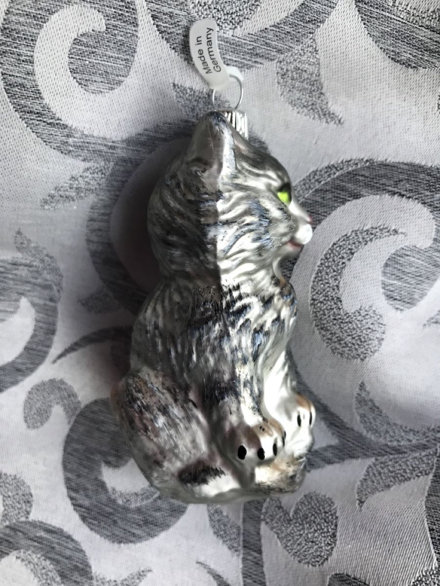 Tutte le decorazioni: Silbergraue Katze Christbaumschmuck – Nuovo e nell'imballaggio originale da Alpnach Dorf venduto da marvo 4