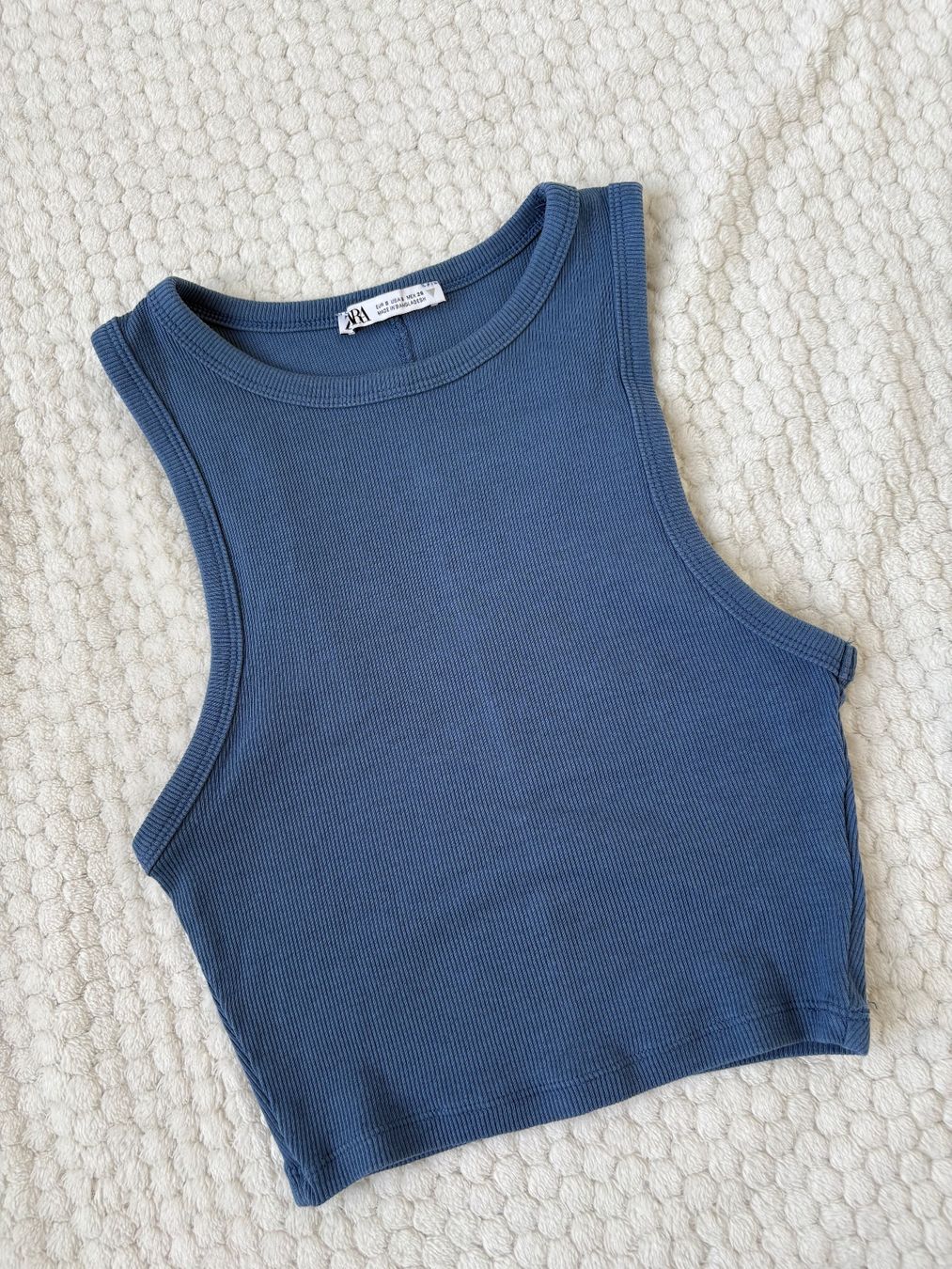 Zara Tops: top bleu Zara – D'occasion à Sorens par ma.stlz