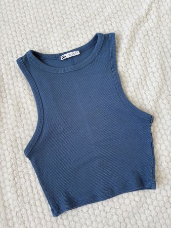 top bleu Zara