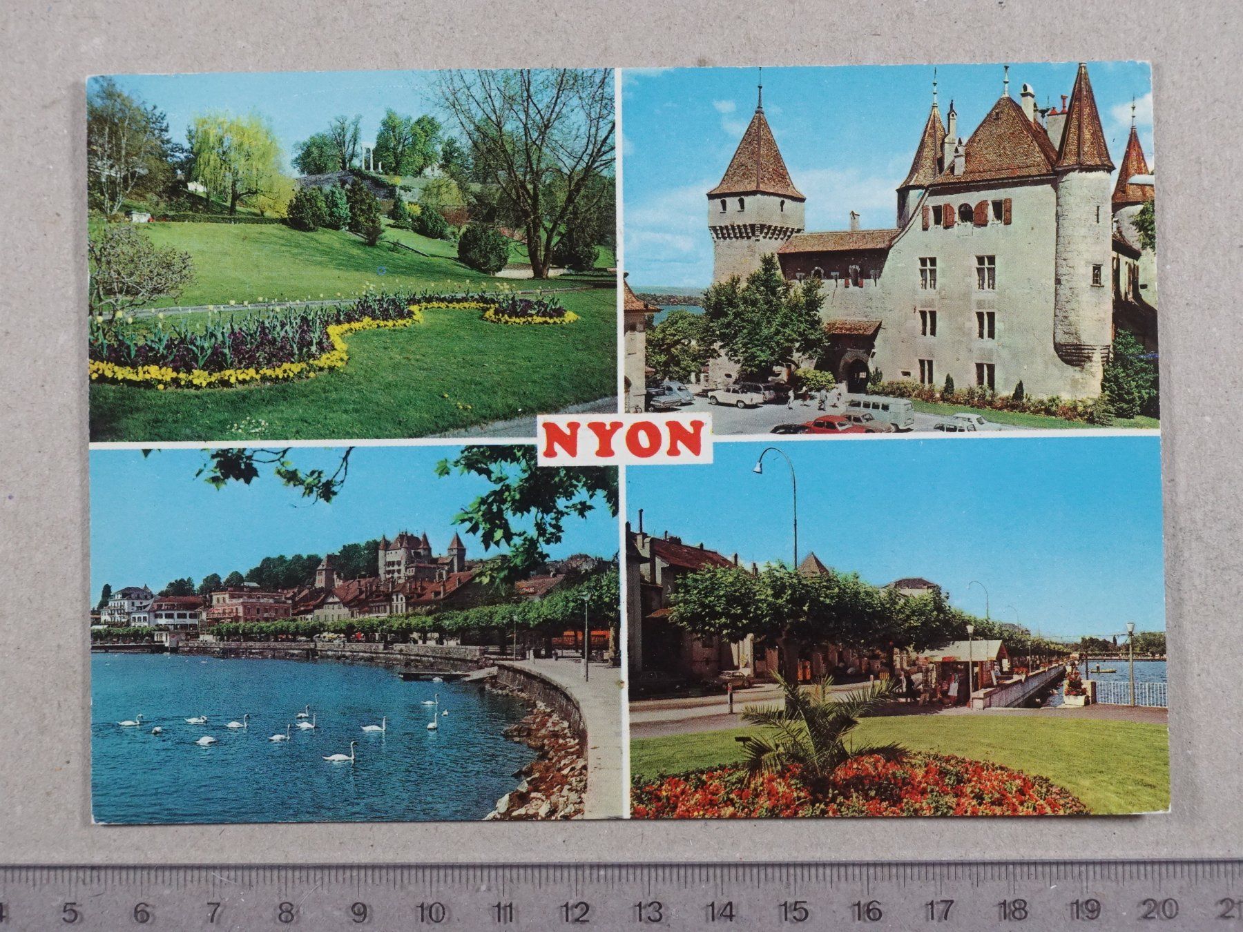 Cartoline postali: Nyon, 1979 – Usato da Lenzburg venduto da fh1