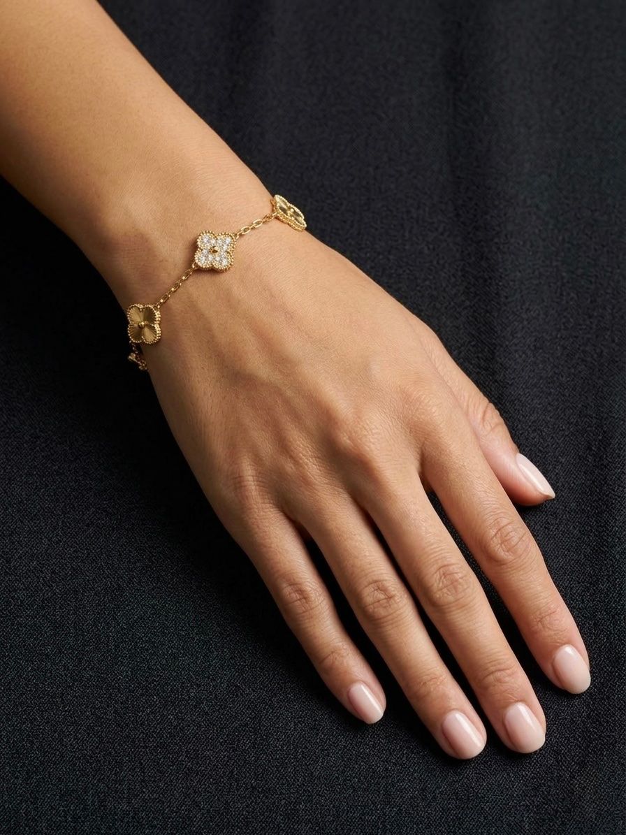 Armbänder & -reifen: Bracelet Trèfle Doré – Neu und originalverpackt aus St-Maurice von Sandrinette123 6