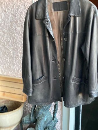 leichte elegante Herren Lederjacke herrlich weich Grösse 40