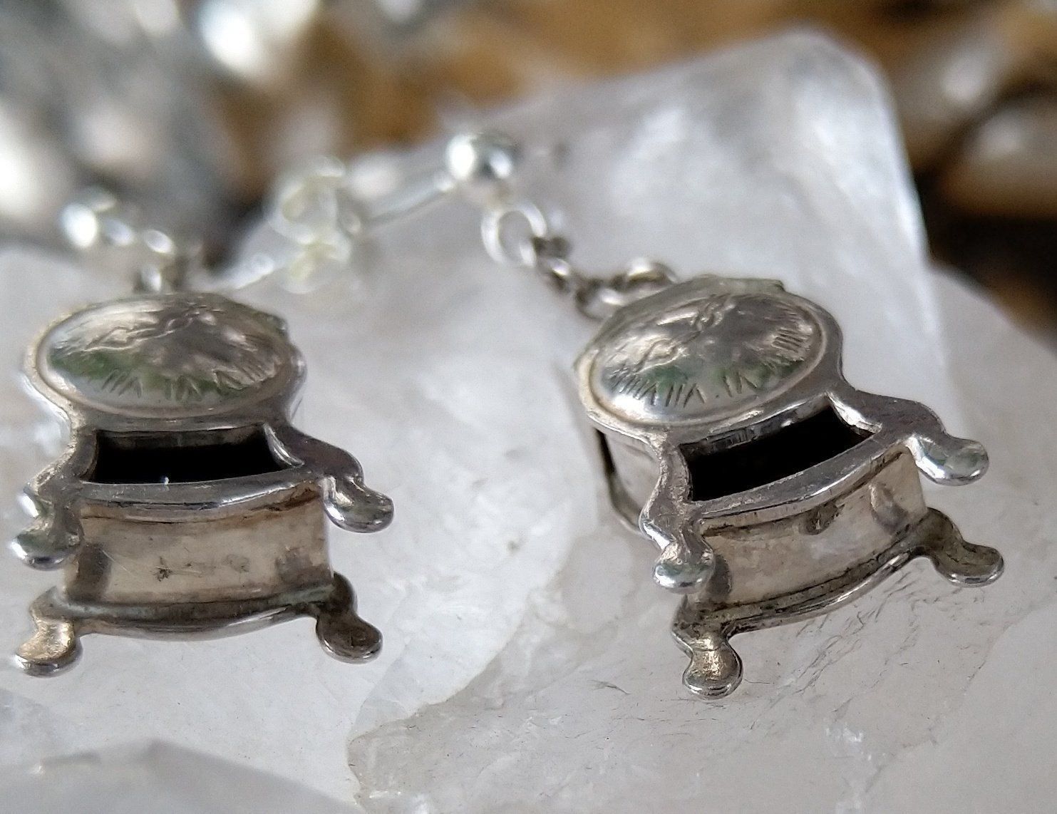 Orecchini pendenti & Orecchini a lobo: EINMALIG PENDEL UHR  OHRRINGE 925 SILBER – Usato da Romanshorn venduto da Glitzer-Paradies 4