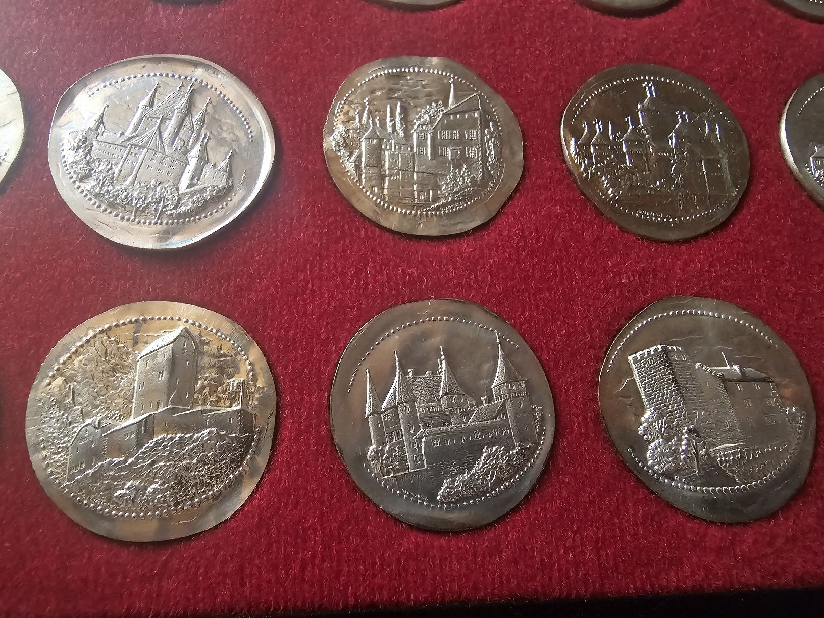 Medaillen: Ab1fr!!☆24 Schweizer Schloss serie☆SILBER☆ – Neu und originalverpackt aus la neuveville von houeka 6