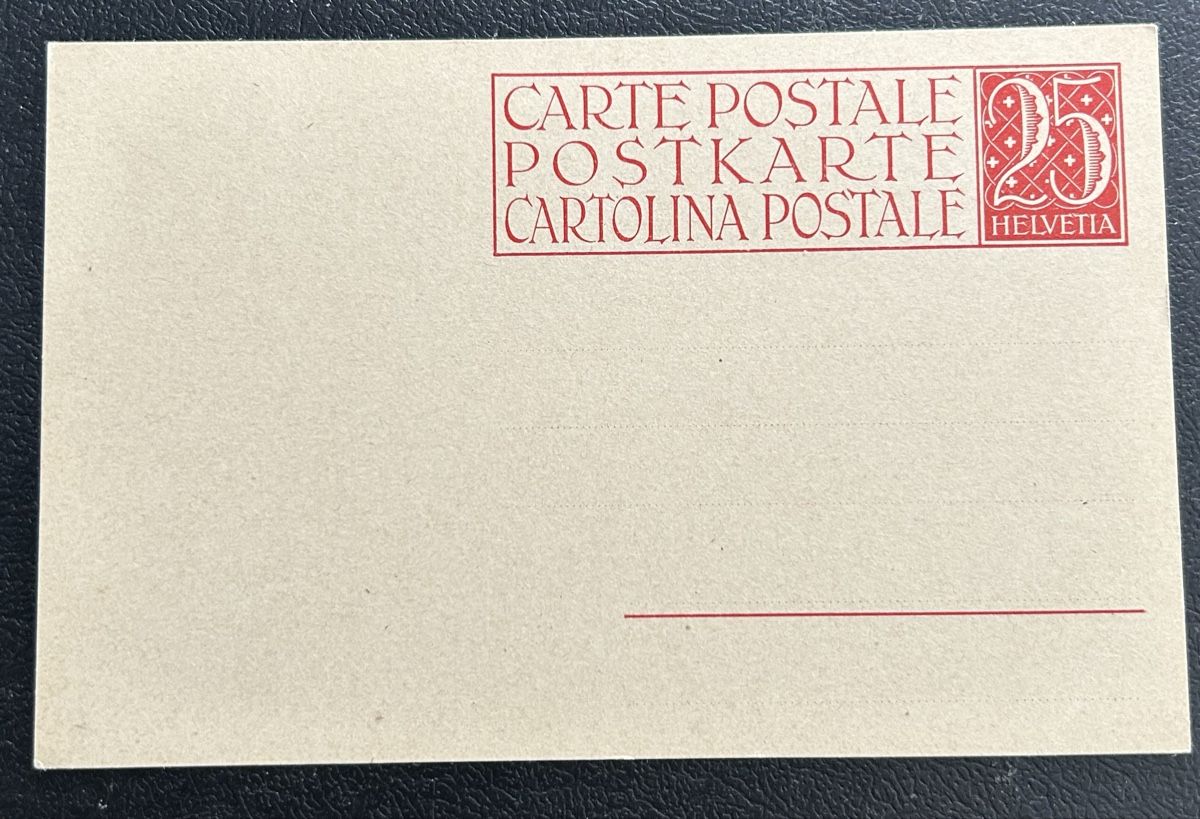 Tutti i francobolli: Ganzsache 25Rp ohne Bild Postfrisch  – Usato da Horw venduto da Tellbub