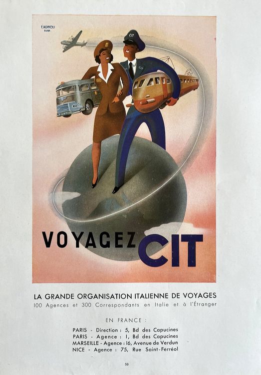 Serengeti Safari Elephant Kenya Afrique Vintage Publicité De Voyage Art