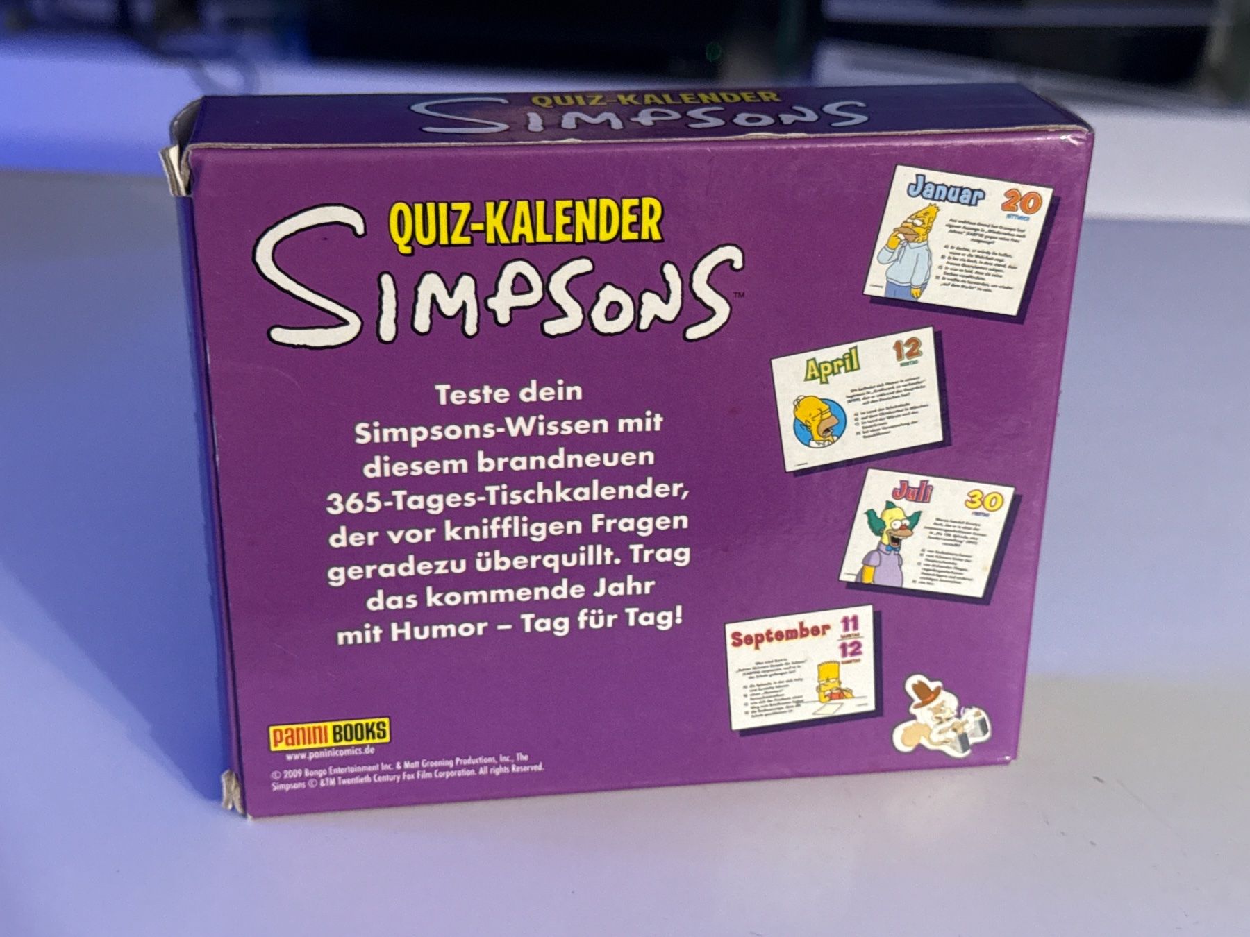 Calendari: Simpsons Quiz Kalender Von 2010 – Usato da Allschwil venduto da meeresperle 1
