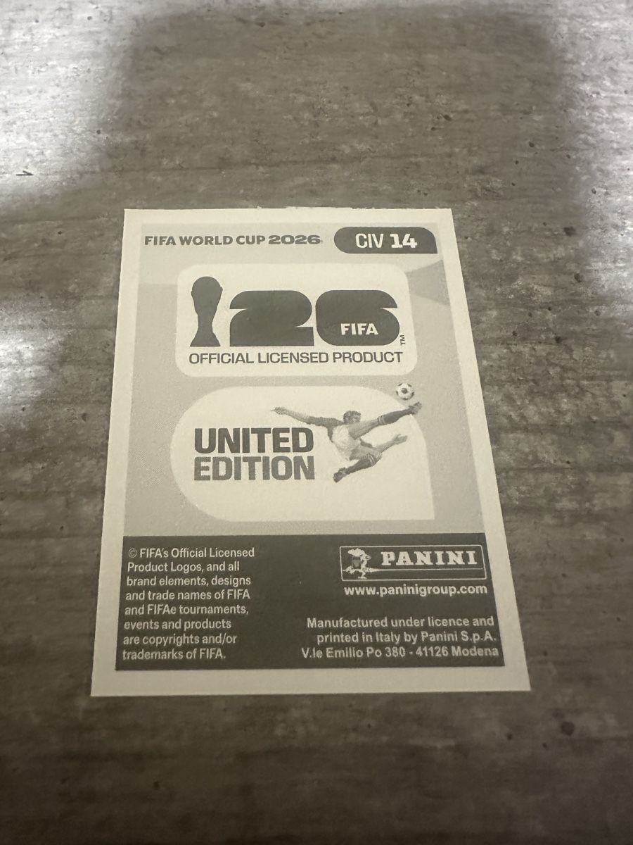Panini Sammelbilder & Trading cards: CIV 14 , FIFA WORLD CUP 2026 PANINI  – Neu (gemäss Beschreibung) aus Frauenfeld von 1PegPeg1 1