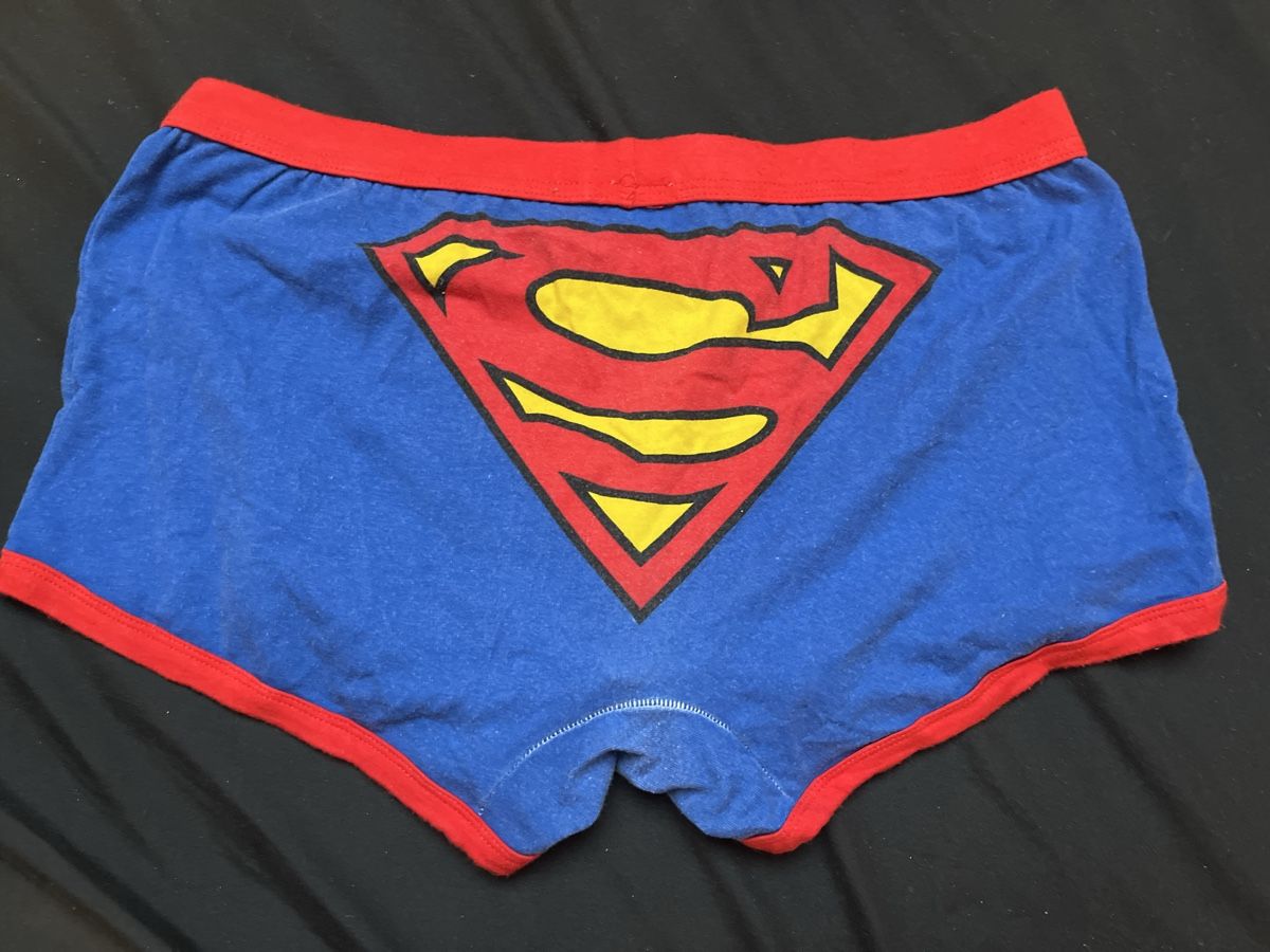 Biancheria intima: Superman Unterhose Gr. S/M blau rot – Usato da Kaisten venduto da Wavechip 1