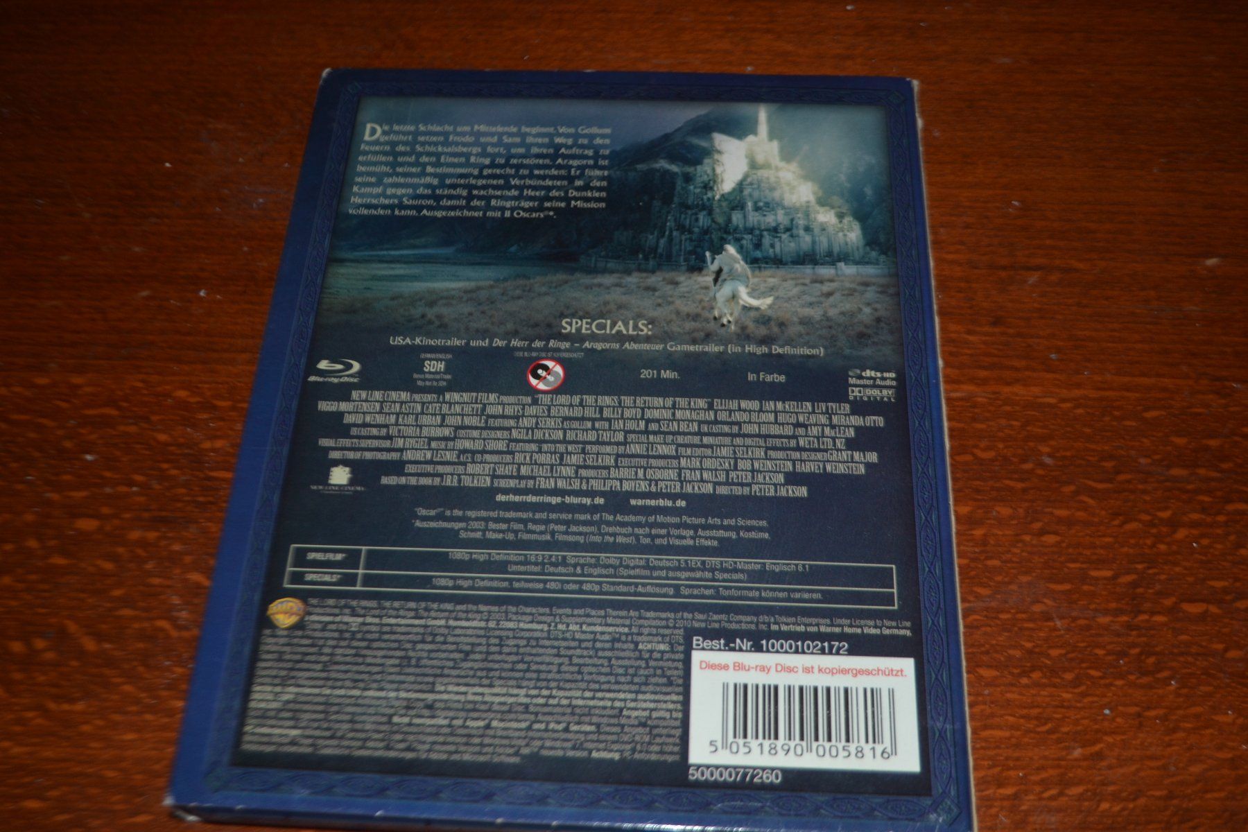 Tous les DVDs: Der Herr der Ringe, Teil 3 (Slipcouver) – D'occasion à Laupen ZH par chefdom 1