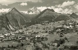Bürchen  VS  ob Visp   mit Bietschhorn   um 1947