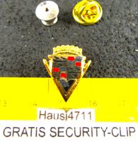 CADILLAC AUTO LOGO PIN ENAMEL MIT SECURITY-CLIP OLDI VINTAGE