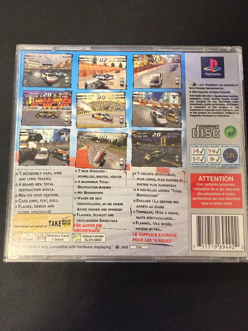 Sony Giochi: Destruction Derby 2 - PS1 – Usato da Pont-de-la-Morge venduto da Darfal 2